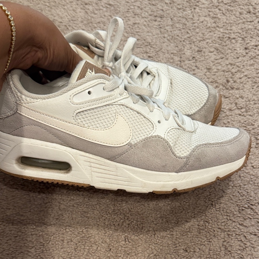 Nike Air White and Gray Sneakers